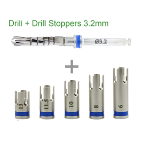 Lot de 5 fraises dentaires droites de 3,2 mm avec embouts, outil chirurgical de précision en acier inoxydable Pro Max, vente chaude - Product Image 1