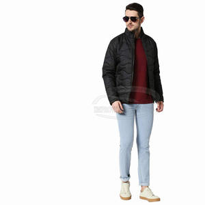 Veste d'hiver personnalisée en duvet pour hommes avec col montant Bright Bubble matelassé coupe-vent rembourré pour plus de confort - Product Image 2