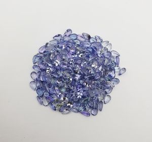 Pierre précieuse naturelle de Tanzanite de qualité supérieure, taille poire, facettée, 3x5mm, calibrée, bleue, pour la fabrication de bijoux, vente en gros - Product Image 4