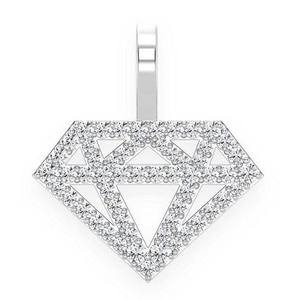 Collar con Colgante de Oro Sólido de 10K, Diseño Geométrico Moderno, Estilo Hip Hop, Diamantes Naturales, Logotipo Personalizado de la Empresa, Estilo Iced Bling, Regalo Unisex - Product Image 4