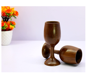 Wood Glass with Wooden Base for Wedding Mother's Day Party Gift for Handmade Use for Sale Product - Product Image 6