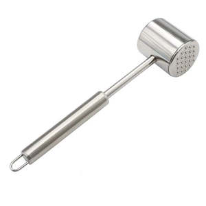 ค้อนทุบเนื้อสเตนเลส 304 สองด้าน สำหรับทำอาหาร ทนทาน - Product Image 1