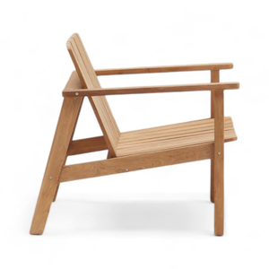 Chaise d'extérieur en bois moderne, design scandinave, bois massif durable, mobilier de restaurant pour usage commercial - Product Image 4