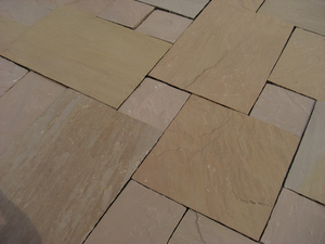 Paquete de adoquines de piedra arenisca marrón otoñal GROCON de 22 mm, losas de pavimentación naturales, duraderas, modernas y ecológicas para exteriores. - Product Image 2