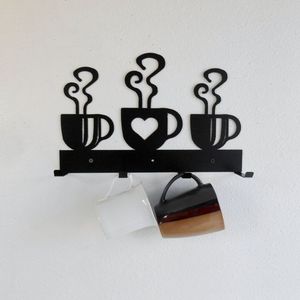 Support élégant pour tasses en fer avec finition dorée – Design durable, solutions d'organisation et de présentation élégantes pour la cuisine - Product Image 5