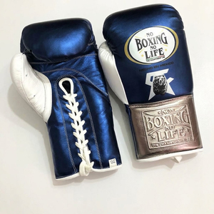 ราคาโรงงาน ถุงมือชกมวยแบบสั่งทำพิเศษ No Boxing No Life หนังแท้ คุณภาพระดับมืออาชีพ แบบผูกเชือก สำหรับฝึกซ้อมและแข่งขัน สำหรับผู้ใหญ่ - Product Image 5