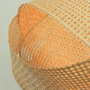 Abat-jour suspendu en bambou moderne et tendance, abat-jour en bambou pour la pièce, solutions économiques de décoration intérieure en gros - Product Image 6