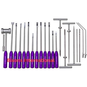 Kit d'instruments de retrait de ciment certifié CE Bisons International pour la révision de l'arthroplastie du genou, de la hanche et de l'épaule - Product Image 5