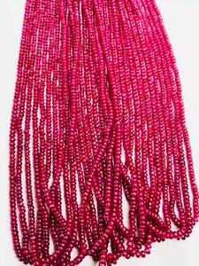 Natural <b>Ruby</b> beads <b>necklace</b> 16 lines 365 CTS perfect making and polishing premium red color excellent luster jewelry piece - Product Image 6
