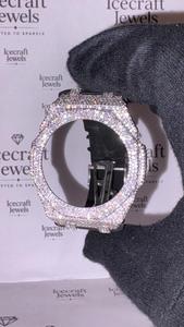 High End Full Pave <b>Watch</b> <b>Case</b> Moissanite Diamond Style Iced Out Custom Luxury <b>Watch</b> Housing For <b>Watch</b> Customization - Product Image 1