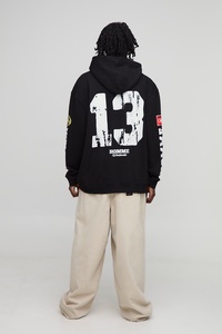 Sweat à capuche personnalisé pour homme avec impression graphique DTF, pull-over OEM streetwear, sweat-shirt à capuche décontracté à manches longues pour homme - Product Image 6