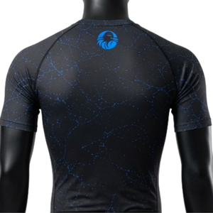Ensemble de t-shirt et short de compression pour homme noir et bleu, respirant, à séchage rapide, extensible, pour la salle de sport, l'entraînement, la course à pied, le sport athlétique - Product Image 4