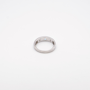 Delicioso anillo de topacio azul con forma redonda, tamaño de 4 mm, elegante y con estilo, accesorio de moda para mujer para uso diario - Product Image 6