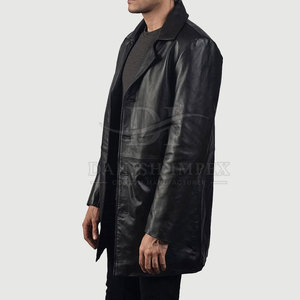 Manteau en cuir pour homme, dernière collection, respirant, de qualité supérieure, best-seller, faible MOQ, pour vente en ligne. - Product Image 2