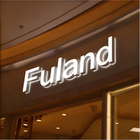Support Personnalisé : Lettres Métalliques Découpées au Laser 100% Personnalisables, Enseigne Lumineuse Frontale pour Logo d'Entreprise et Panneaux de Réception