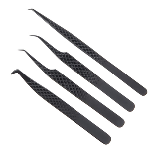 Best Supplier New Trendy Customized Made High-Precision Salon-Grade Pointed Stainless Steel Eyelash Extension and Volume Tweezer - Product Image 1