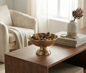 Fantaisie moderne luxe coulée aluminium coulée bol de fruits émail Vintage classique ton or bol de fruits luxe moderne bol Royal - Product Image 1