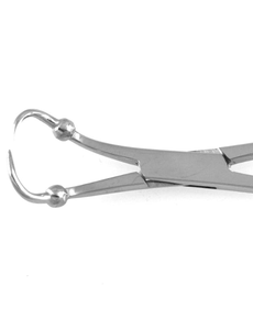 Pinza para toallas Backhaus con articulación de bola y encaje, 14 cm, de acero inoxidable, instrumento quirúrgico, pinza para toallas en venta - Product Image 5