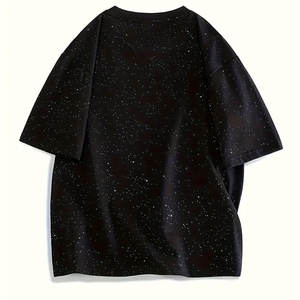 Créez votre propre logo sur des t-shirts en strass pour hommes, vêtements de fitness, dernier design de t-shirts en strass pour hommes - Product Image 1