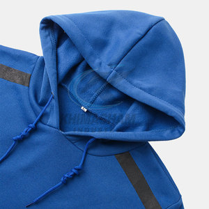 Sweat-shirts d'hiver décontractés pour hommes, légers et solides, en polyester/coton, polaire, séchage rapide, respirants, vente directe d'usine - Product Image 3