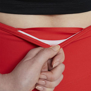 Leggings rouges longs et sportifs pour femmes, pantalons de yoga extensibles et respirants avec motif imprimé à rayures colorées - Product Image 5