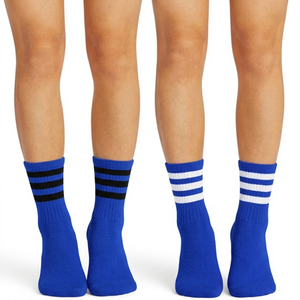 Striped Ankle <b>Socks</b> For Adults Casual Breathable Knitted Sport Style <b>Black</b> White - Product Image 2