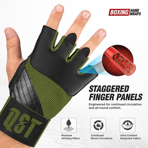 Guantes de Boxeo Profesionales con Protección de Gel para las Manos, Diseño Transpirable con Absorción de Impactos, Soporte de Muñeca Ajustable, Construcción Duradera - Product Image 4