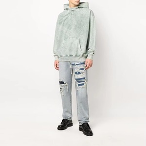 เสื้อฮู้ดดี้ผู้ชาย ย้อมสีแบบ Acid Sun faded ผ้าฝ้ายออร์แกนิคนุ่มพิเศษ เสื้อยืดย้อมสีแบบ Acid ฮู้ดดี้วินเทจ เสื้อฮู้ดดี้และเสื้อสเวตเชิ้ตผู้ชาย - Product Image 5