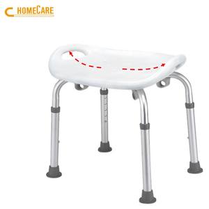 Chaise de douche en aluminium blanc pour désactiver - Product Image 5