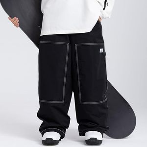 Pantalon de ski chauffant unisexe, imperméable, coupe-vent, séchage rapide, chaud, pour sports d'hiver en plein air, pantalon ample, confortable et durable - Product Image 2