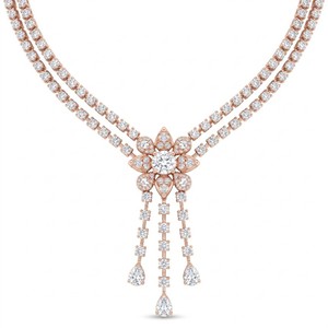Collar Clásico Unisex de Oro de 18K con Diamante Cultivado en Laboratorio, Corte Pera, Estilo Vintage, Joyería de Compromiso con Pavé - Product Image 4