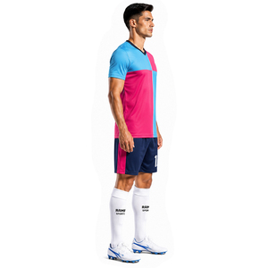 Athletic Fit Classic Style <b>Soccer</b> Jersey Breathable Short Sleeve Training & Match Play Team <b>Soccer</b> Jersey for Adults - Product Image 5