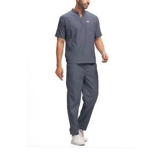 Nouvelle conception de combinaison unisexe en tissu tricoté écologique, durable et à séchage rapide, uniforme d'hôpital en coton, combinaison de détection d'aiguilles - Product Image 1