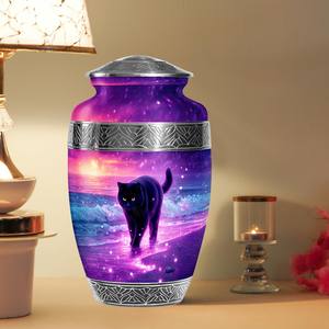<b>Cat</b> Funeral Urns 10Inch Eco-Friendly Durable for Adult Ashes-220 Cubic Inch Capacity Sunrise Large - Product Image 4