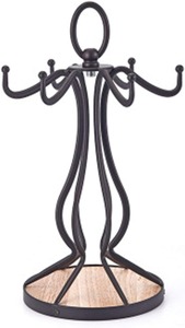Decorative Metal <b>Mug</b> <b>Tree</b> Holder Stand With Multiple Hooks Freestanding Coffee Cup Hanging Storage Rack Kitchen Countertop Use - Product Image 6