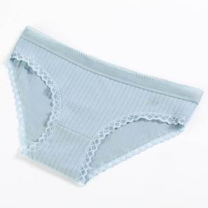 Ropa Interior Femenina Suave de Algodón, Bragas Sin Costuras de Cintura Media, Lencería a Rayas, Bragas Bikini Transpirables, Logotipo Femenino, Calidad Premium - Product Image 6