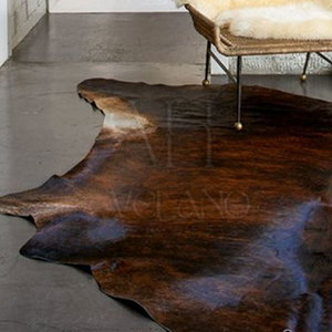Alfombra de Piel de Vaca Tricolor Exótica, Tapete de Piel Genuina, Suministro al por Mayor, Alfombra de Cuero de Vaca de Tamaño Personalizado, Piel con Pelo de Primera Calidad - Product Image 2