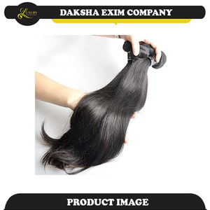 Cheveux vierges humains Remy bruts, qualité temple, provenant directement de l'usine indienne, tissage double machine, lisses et soyeux, ondulés, décolorés - Product Image 5