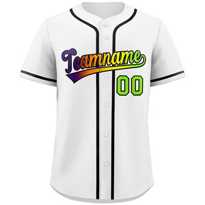 Fabricación de Camisetas de Béisbol Personalizadas con Nombre, Número y Logotipo, con Botones, para Hombres y Jóvenes - Product Image 4