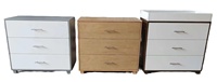 Armoire de chambre moderne en bois massif avec 3 tiroirs pour salle de sport, villa, atelier, salle à manger, salon, extérieur, hôpital et escalier