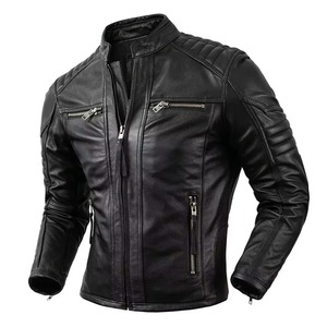 Men's Leather <b>Jacket</b> Customized Leather <b>Jacket</b> Breathable Winter Unisex Custom <b>Jackets</b> - Product Image 3