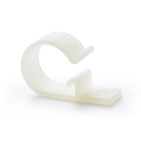 Serre-câble Essentra P Style, clip de fixation à vis, nylon naturel 6/6 EXWHC, serre-câble pour faisceau de câbles