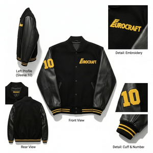 Chaqueta Varsity Impermeable de Forro Polar Térmico para Hombre al por Mayor, Chaqueta de Otoño Unisex con Botón Frontal Único y Fusión sin Costuras - Product Image 3