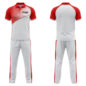 <b>Cricket</b> Uniform Set Unlimited Sublimation Design Options Printed Durable Quick Dry | Men Women Adults <b>Cricket</b> Wears Polo Shirt - Product Image 2