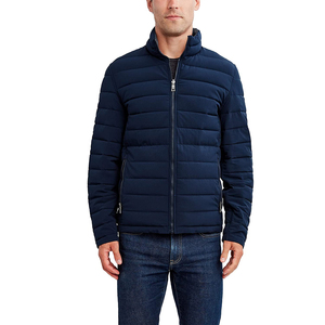 2024 OEM Men's <b>Zip</b>-<b>Up</b> Puffer <b>Jacket</b> Winter Down <b>Jackets</b> Professional Streetwear Winter Puffy for Lightweight <b>Jacket</b> - Product Image 2