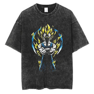 T-shirts pour hommes en polyester/coton respirant à séchage rapide, imprimés sur toute la surface, style streetwear, effet délavé, écologiques - Product Image 3
