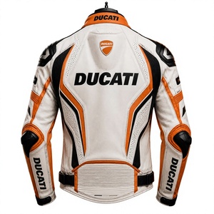 Men’s Rucati Cowhide Leather <b>Racing</b> <b>Jacket</b>/Chaqueta MotoCP Style CE Level 2 Armor Motorcycle Track Riding Protective Gear CE - Product Image 3