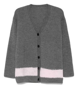 Cárdigan Transpirable con Cuello en V para Hombre, Estilo Universitario, Suéter de Punto a Rayas para Uso Casual en el Campus - Product Image 5