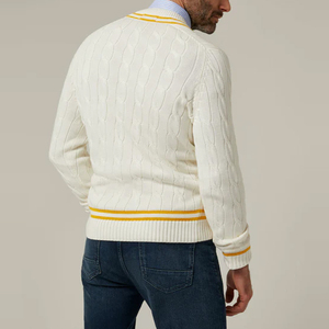 Pull en tricot à col rond pour homme, en coton doux, décontracté, pour la mode urbaine moderne et le confort quotidien - Product Image 3