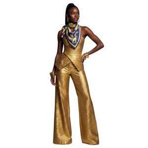 Écharpe Sigma Gamma Rho Bleu Royal et Or, Accessoire de Mode Léger et Élégant pour Sororité Grecque, Idéal comme Cadeau - Product Image 6